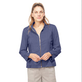 Sun Washed Cotton Jacket in Navy - 42641-NVY