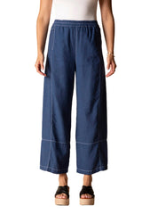 Linen Seamed Crop Pant - 41577