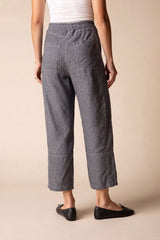 Linen Seamed Crop Pant - 41577