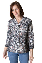 "Rustling Leaves" Princess Seam Shirt - 41621