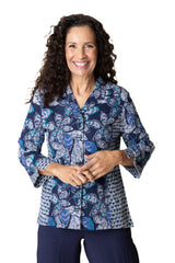 "Rustling Leaves" Princess Seam Shirt - 41621