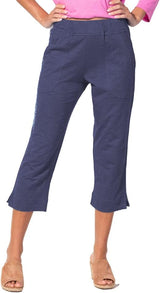 Textured Peruvian Cotton On The Go Capri - 60005