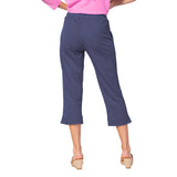 Textured Peruvian Cotton On The Go Capri - 60005
