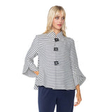 Navy Marine Stripe Jacket - 6272J -