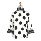 Polka-Dot Jacket in Black & White- 4939-WT - Size L Only!