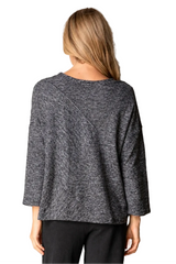 Mixed-Direction Stripe Patchwork Top - 21537
