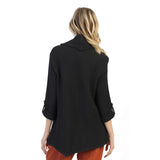 Lightweight Waffle Tunic in Black - FW124-BLK