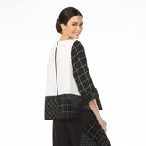 Mixed Media Colorblock Top - 4209