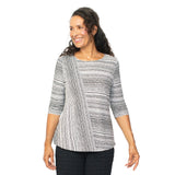 Mixed Direction Boatneck Top - 57235