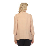 Citron Solid Caramel Silk Blend Blouse - 1213SSC