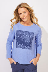 Sunflower Cotton Slub Boxy Tee - 43025