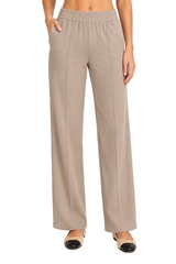 Soft Knit Pant Set in Taupe - ZIASET-TP