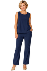 Sleeveless Tank & Pant Set - 4411TP