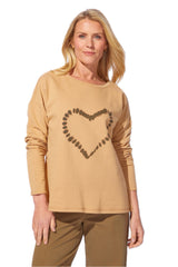 Heart Pullover - Honey