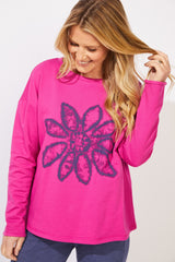 Destination Fleece Floral Pullover - 44801