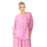 Mixed Direction Cocoon Top in Orchid - 6814T-ORC