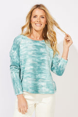 River Dyed Modal Spandex Sunset Pullover — navy