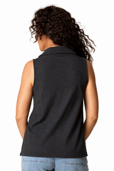 Soft Cotton Ruched Front Tank - 27552