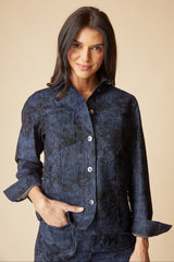 Habitat Luxe Cord Boyfriend Jacket - NAVY - image 2
