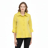 Subtle Shimmer Jacket in Chartreuse Yellow - 4741-YLW - Size S Only!