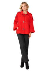 Techno Stretch Knit Jacket in Red - 4783J-RD - Size M Only!