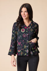 Floral Flounce Jacket - 48045