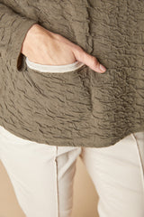 Habitat Crinkled Double Face Metro Pullover - UMBER - image 2