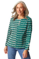 Mixed Batiks Button Pullover - 48932
