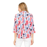 Ikat-Print Short Shirt - 40938