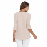 Cotton Waffle Top in Soy Latte - C691-SL