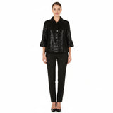 Short Sequin Jacket in Black - 4929 - Size M Only!