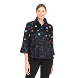 Playful Polka-Dot & Scribble Jacket in Multi - 5024