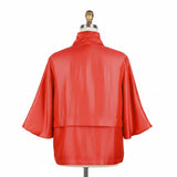 Subtle Shimmer Jacket in Coral Red - 5081-RD