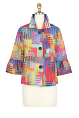 Abstract Art Print Jacket - 5090