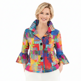 Abstract Art Print Jacket - 5090