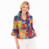 Abstract Art Print Jacket - 5090