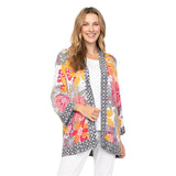 Elegant Whimsical Floral-Print Open Front Cardigan - 39540-MN
