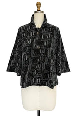 Glitter & Rhinestone Jacket in Silver - 5103-SLV