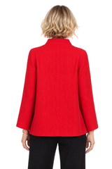 Textured Jacquard Jacket in Red - 4093-RD