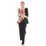 Abstract Art Print Blouse - 3702