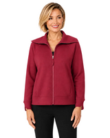Stretch Knit Zip-Front Jacket - 52123