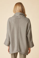 Pleated Fleece Chevron Pleat Top - 52355