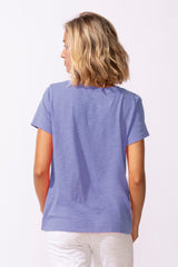 Shibori Heart V-Neck Tee - 52400