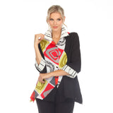 Abstract Art Print Blouse - 3702