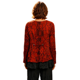 The Gizel Soft Crinkled Sweater-Knit Top - CB62318