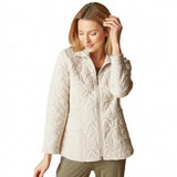 Habitat Cascade Quilt Shaped Coat - DOVE - image 1