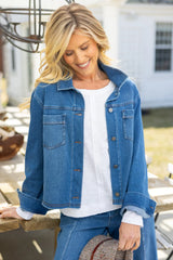 Soft Stretch Denim Jacket - 54047