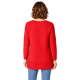 Mixed Direction Cotton-Rib Tunic - 16086