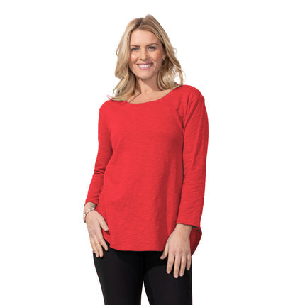 Escape by Habitat High-Low 3/4 Sleeve Top - 10004