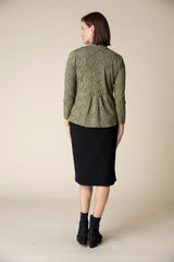 Habitat's "Travel Core" Circle Print Open Front Jacket - 55430
